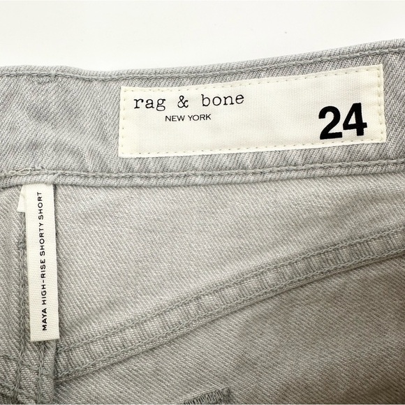Rag & Bone Maya High-Rise Shorty Short - Anchor - Picture 9 of 12